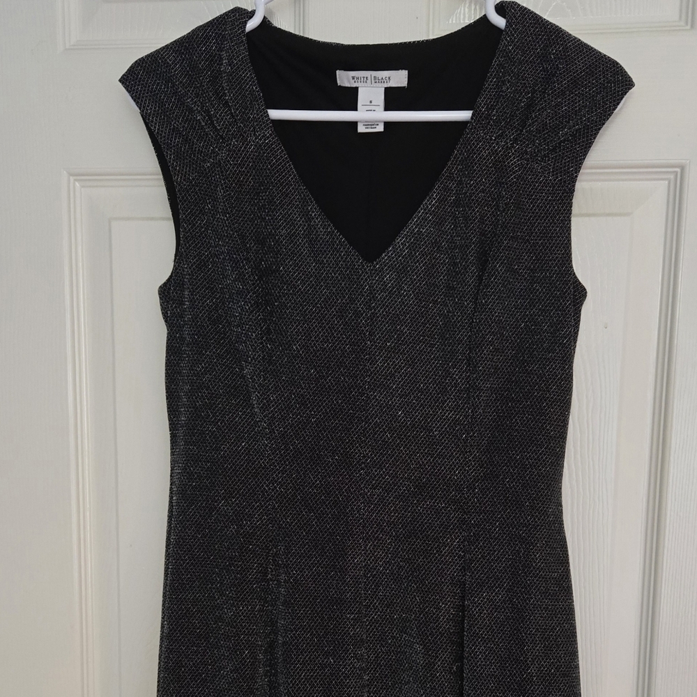 White House Black Market Shimmery V-Neck Dress - Picture 1 of 6